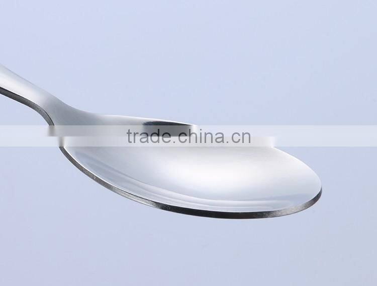 Flatware Stainless Steel Dessert Spoon Ice Scoop Mixing Spoon fork kinfe