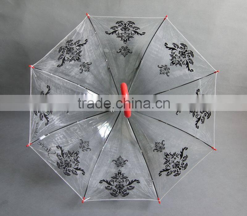 China Factory Wholesale Fashion Pvc Transparent Umbrella