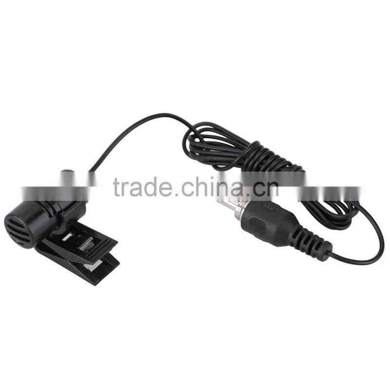 Mini Portable Clip-on Lapel Lavalier Hands-free 3.5mm External Screw Lock Jack Microphone Mic for Computer PC Laptop Loudspeaker