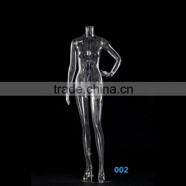 Sexy plastic mannequin of transparent