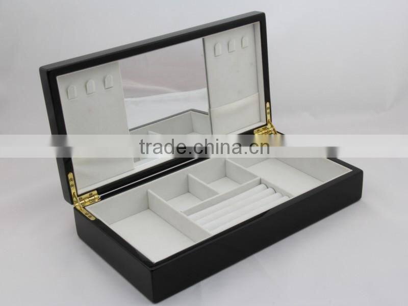 High grade Wooden jewelry Box With mirror