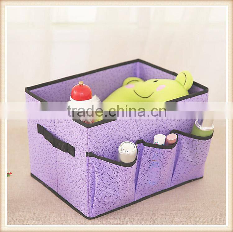 New material sundries organizer non woven cosmetic storage box
