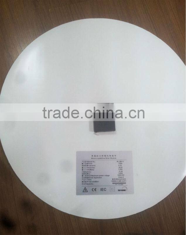 circular mono solar panel for light street