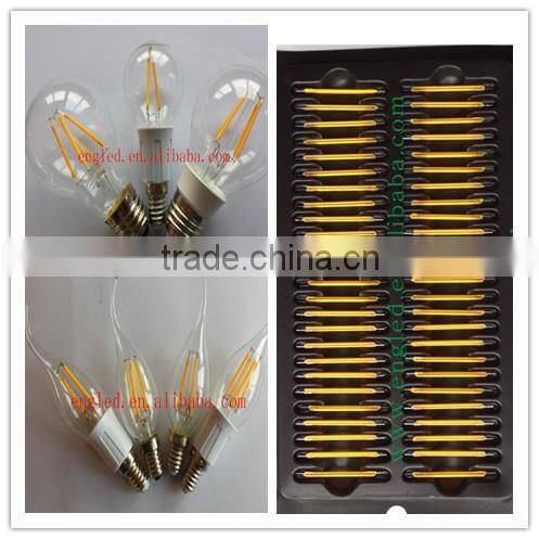 E12/E14 B35 4W 400lm LED Filament flickering flame candle bulb CE/RoSH/TUV/FCC/UL 715