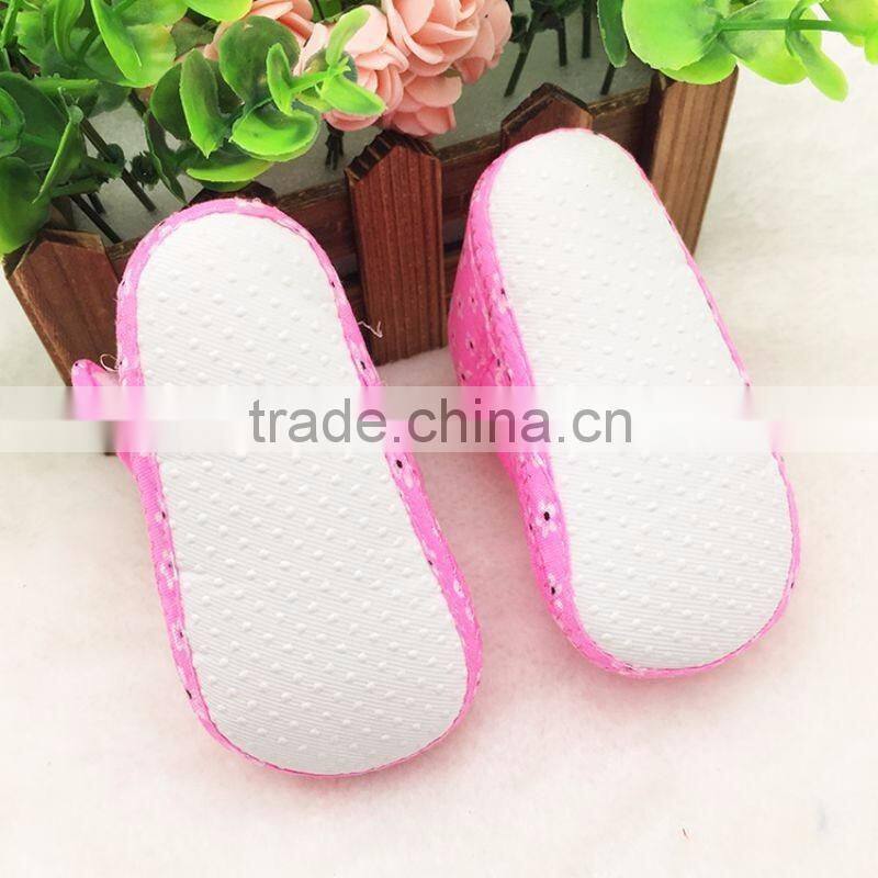 0-18 Months Infant Prewalker Toddler Girls Kid Bowknot Soft Anti-Slip Crib Shoes