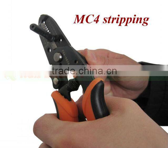 Solar mc4 connector tool kit, with crimping/stripping/cuttingg tools.