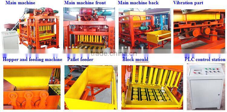Hot selling small size fully automatic QT4-23 hollow concrere block making machine hollow block machine for sale