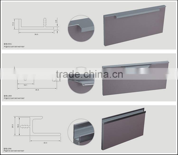 Aluminum kitchen cabinet profile door handle in high quality for kitchen