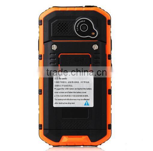 Discovery V6 Smartphone IP68 Android 4.2 MTK6572 4.0 Inch WiFi Orange