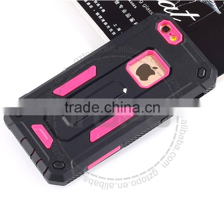 Newest 2 in 1 pc tpu phone cover Shockproof Phone Case Cover plastic Armor phone case for iphone 6 6s plus