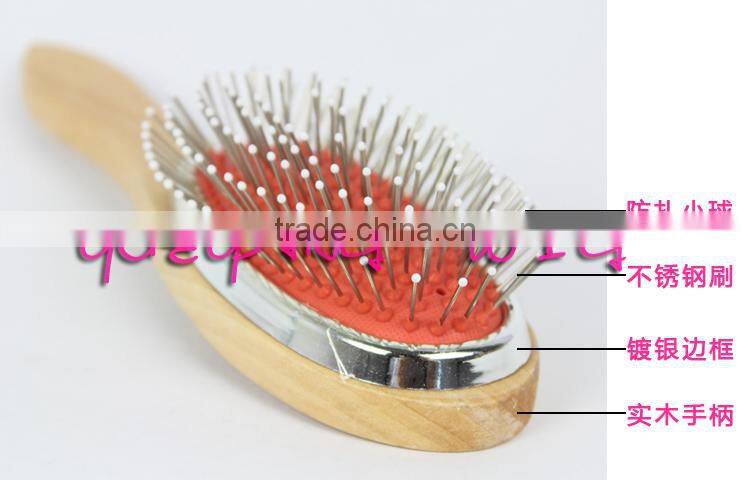 High Quality Wig Hair Extension Loop Brush with Wooden Bar