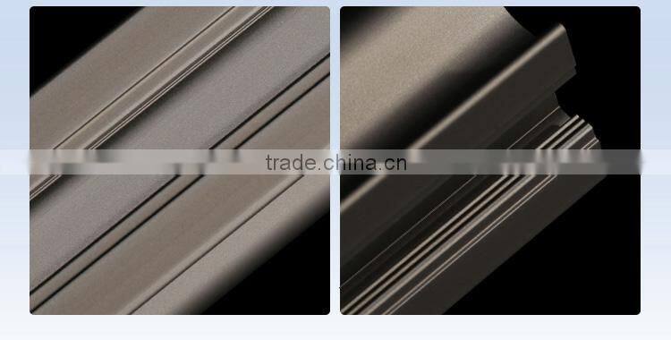 Sand blasting aluminum kitchen cabinet profile and wardrobe sliding door hot sale