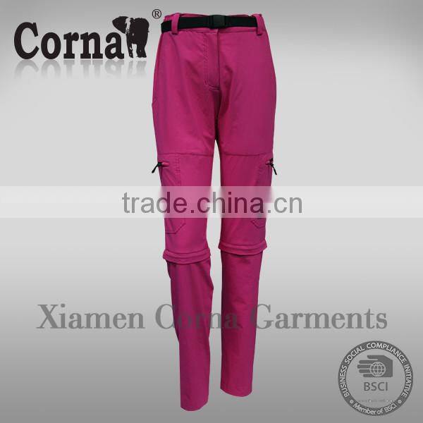 New design women camping outdoor durable elastic sweat pants