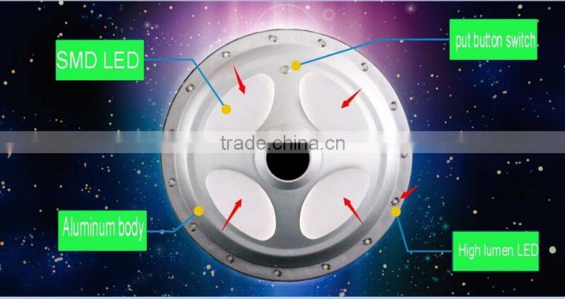 UFO garden led lights solar 15w 1500lm support 9 hours