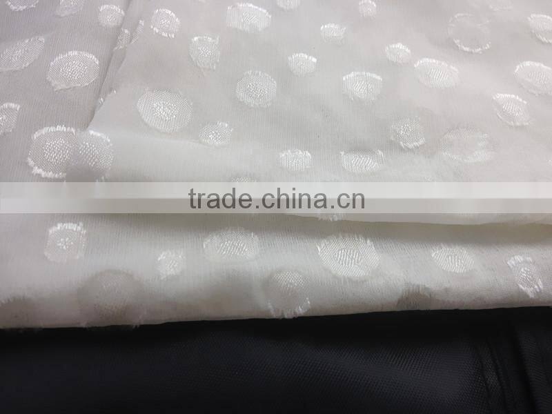 2014 new small dot 100%polyester grey fabric