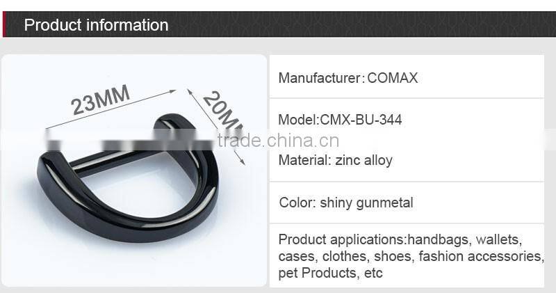23mm metal d ring belt buckle with custom logo