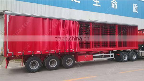 Lighter Weight Curtain Side Trailers For Bulk Cargo Transportation