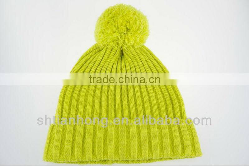 newly knitted winter kids thick knit beanie