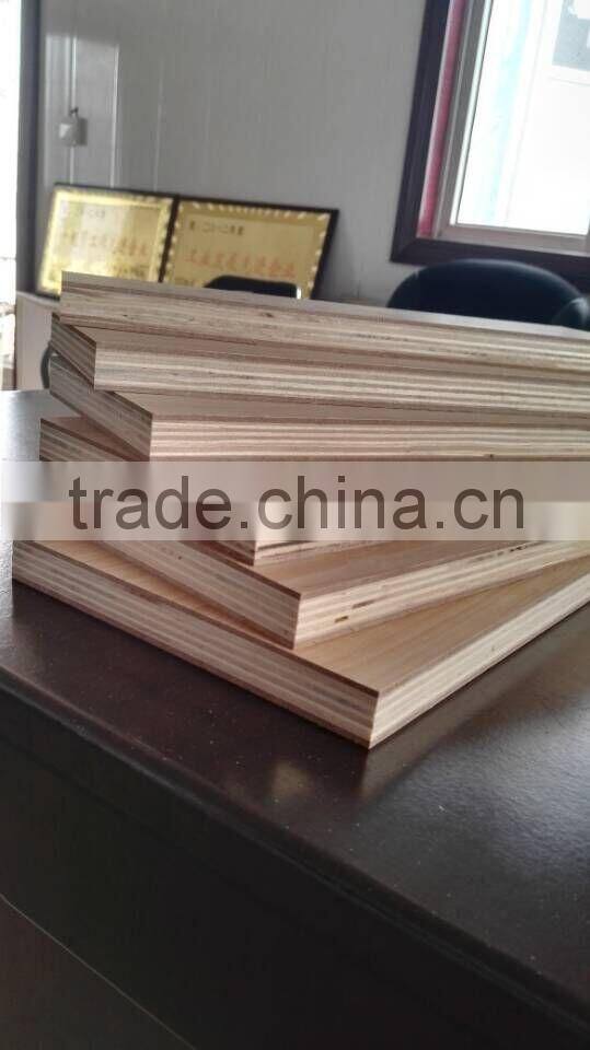 CARB certified unique plywood with two layers MDF protecting from breaking lines painting lines knife lines,consistent color