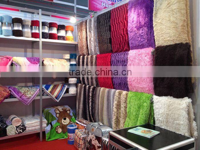 100% polyester printed flannel fleece fabric from alibaba china