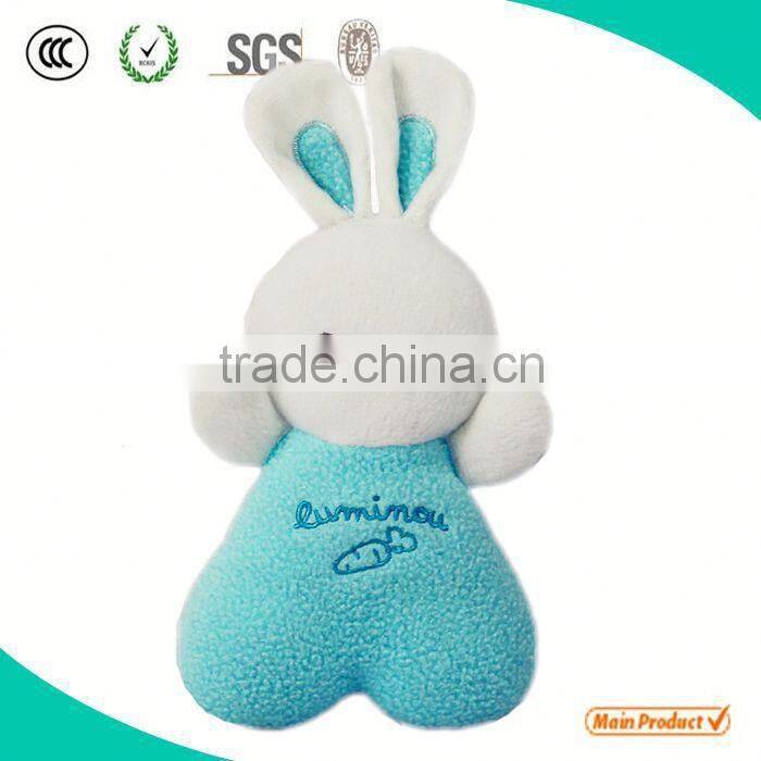 Fabric Customed Soft Dancing And Moving Plush Bunny Keychain