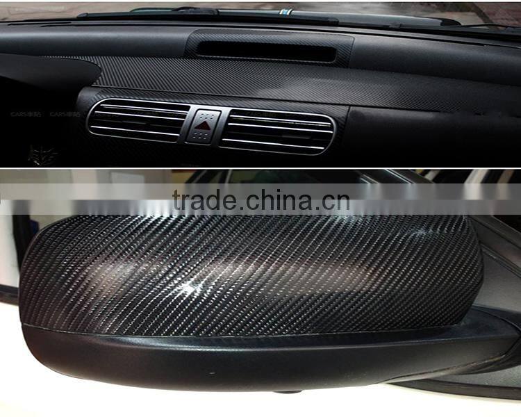 hinmas 1.52x30m air free bubbles carbon fiber 4d vinyl wraps high glossy