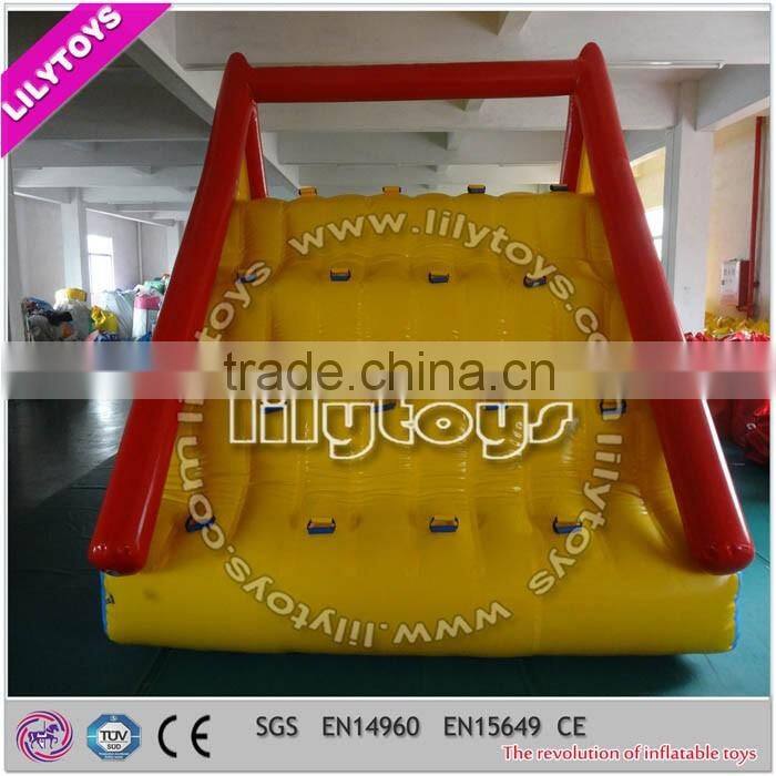 New inflatable lake slide, inflatable water floating slide for kids and adult