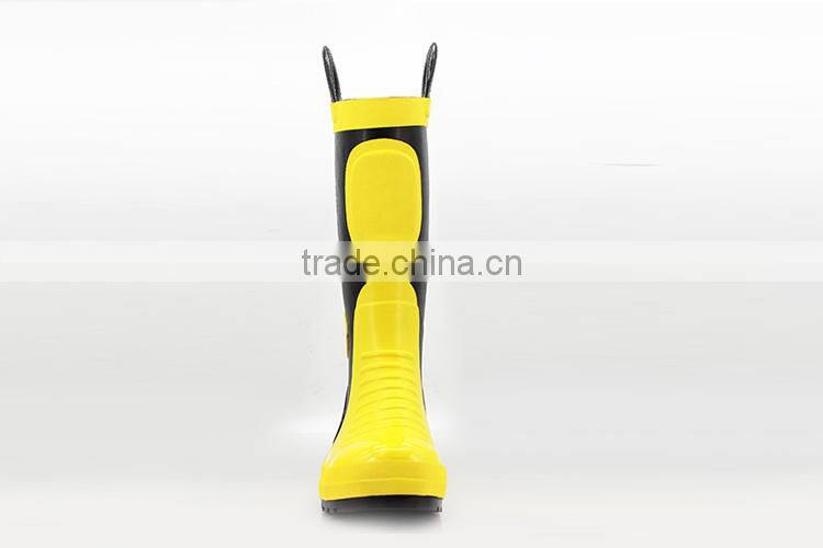 China Manufacturer 10 Years experience Colorful Waterproof yellow women rubber rain boots
