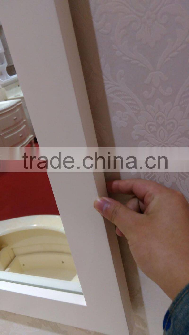 kangchen solid wood,oak wood bathroom cabinet withTouch screen lamp mirror cabinet