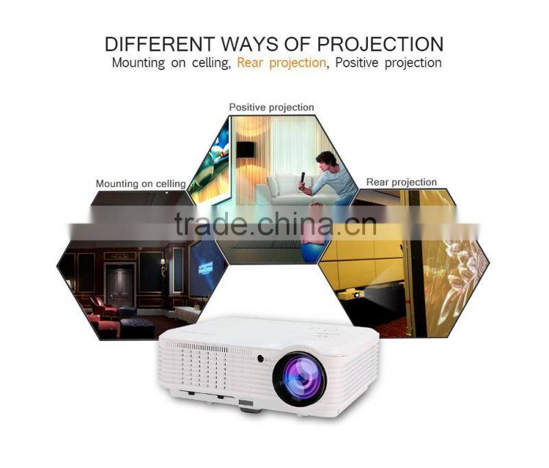 Promotion home theater mobile led 4500 Lumens projector with USB HDMI port