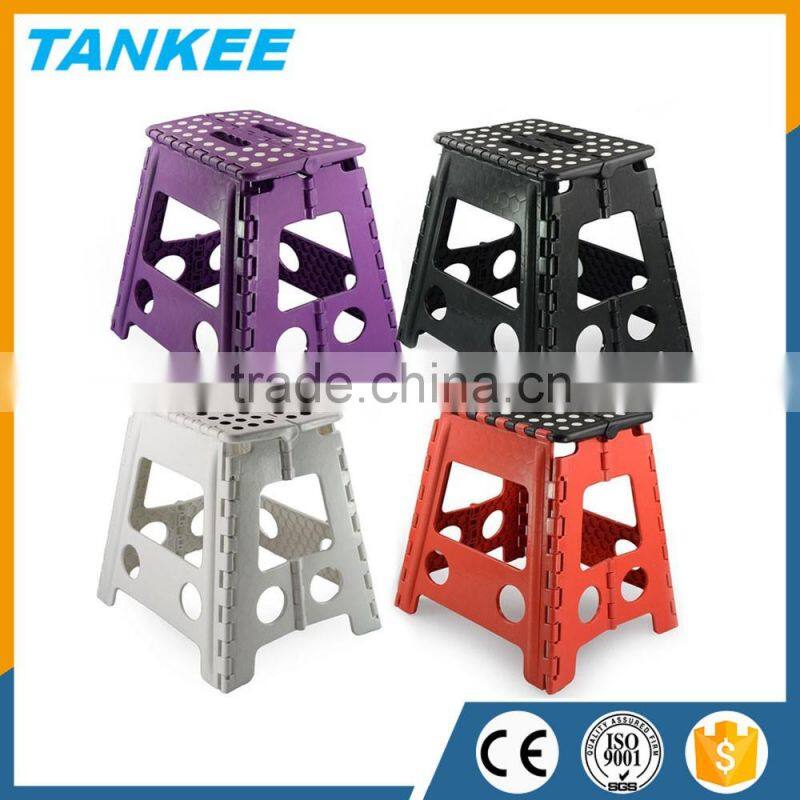 32CM Plastic Folding Step Stool, Portable Small Folding Chair, Outdoor Camping Foldable Stool