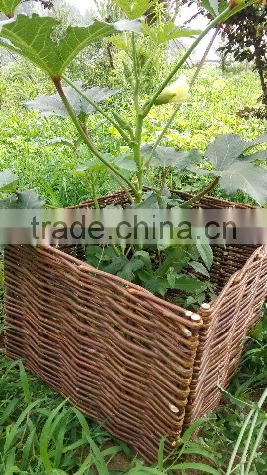 willow planter for garden