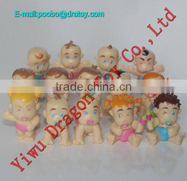 3D plastic cartoon figurine toys for children