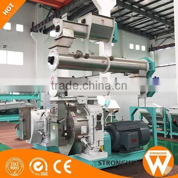 Best selling Strongwin feed manufacturing process machinery animal feed pelletizer machine rabbit