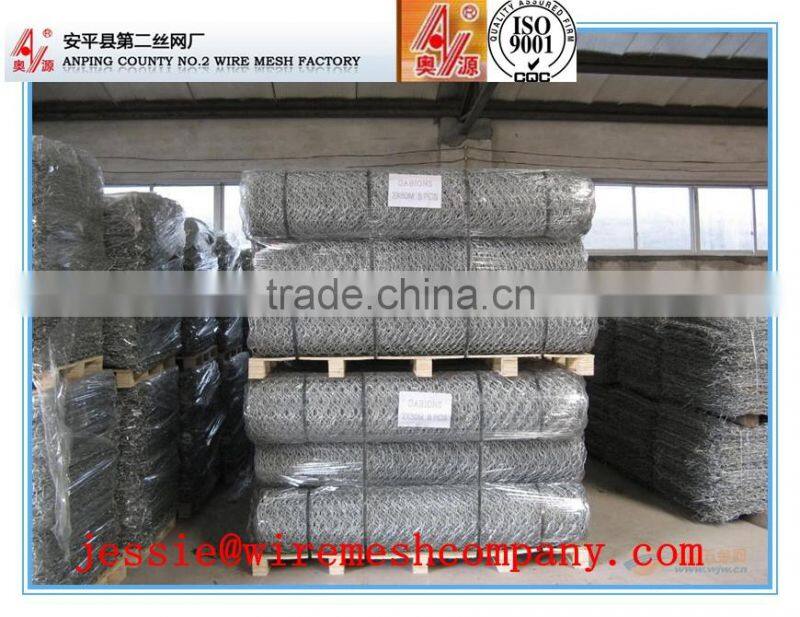 Standard size stainless steel gabion wire mesh/gabion mesh cage