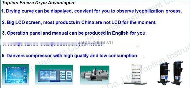laboratory bench top stainless steel vacuum freeze dryer lyophilizer for sale