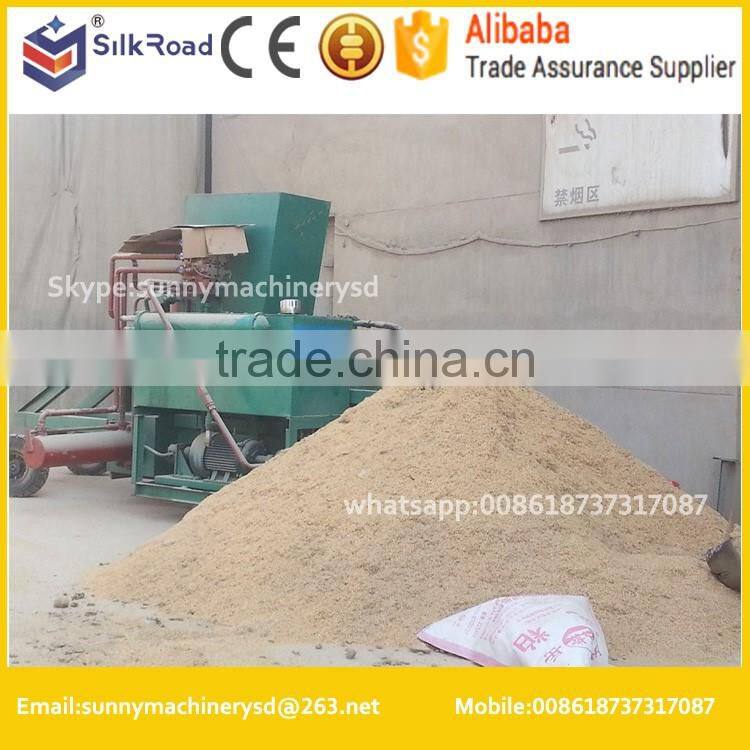 Hydraulic horizontal automatic wood chips sawdust baling and bagging machines