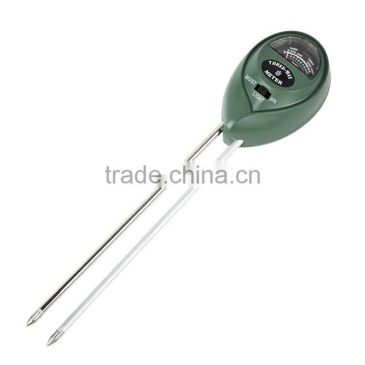 Premium 3-in-1 Soil Tester Meter (Moisture, pH & Light) for Outdoor Plants