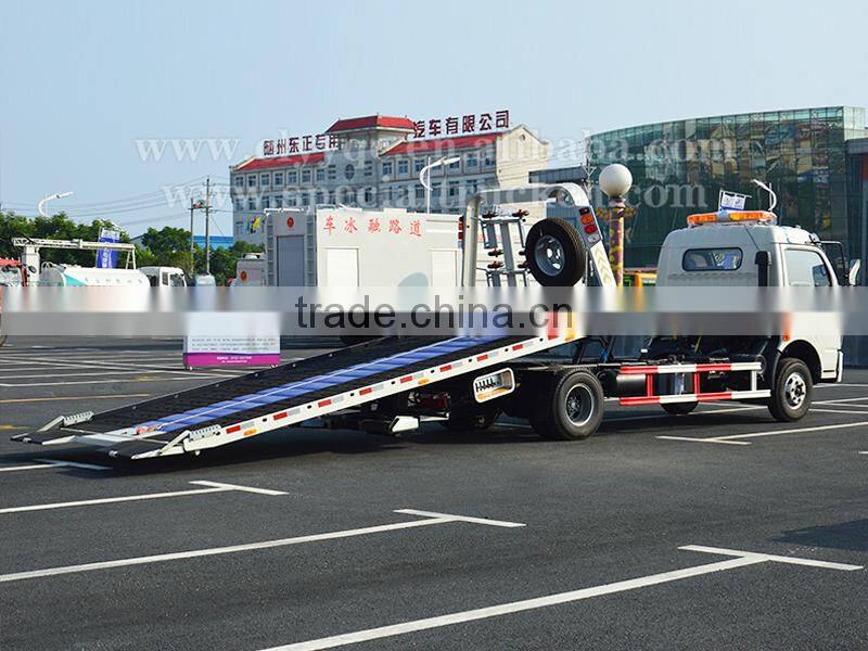 Dongfeng right hand drive 4T flatbed tow truck