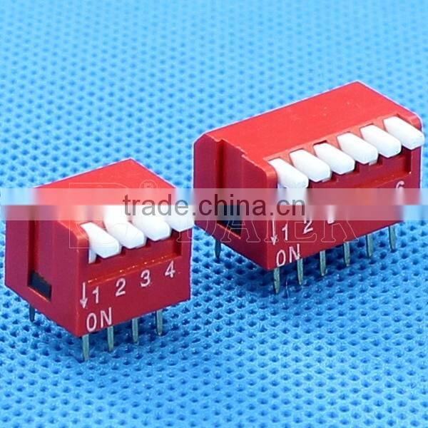 2.54mm Piano Type Dip Switch 8 Way 8 Pin Dip Switch Datasheet And 12 Position Dip Switch Piano Sw Type