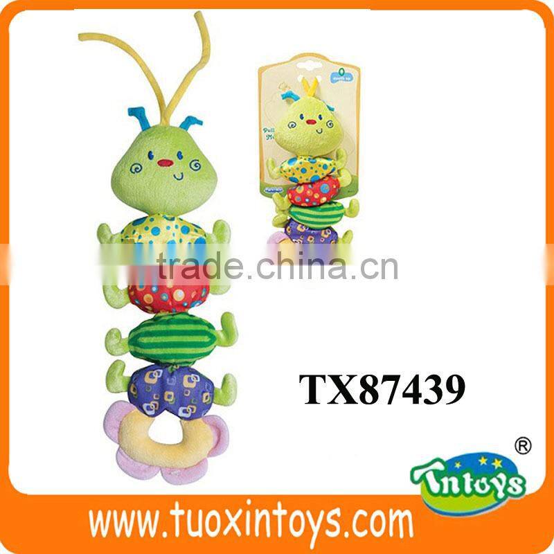 plush plastic caterpillar worm soft toy