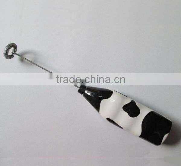 Electric Milk Frother With Cow Pattern