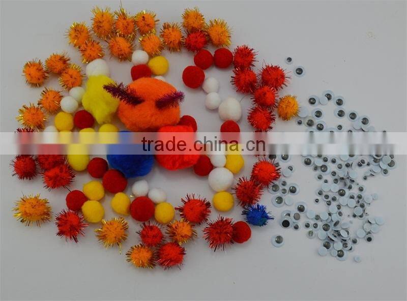 Assorted Color and Size DIY Toys Accessories Pompoms