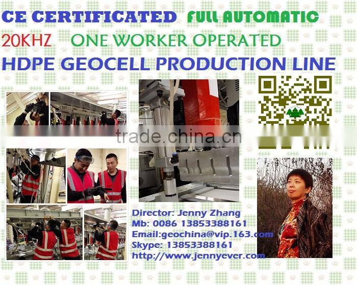 HDPE geocell machine Geoweb Production