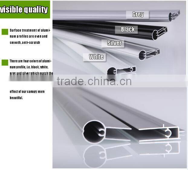 plastic frame polycarbonate sheet sun shield pc retractable awning outdoot canopy