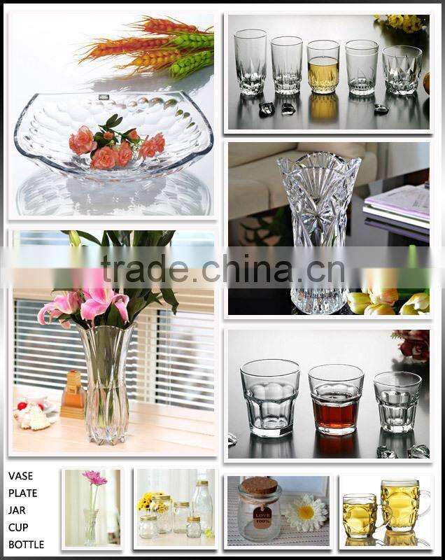 2015 new products in CARREFOUR etched glass cups