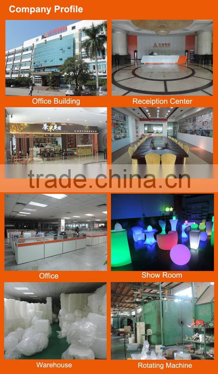 Indoor and outdoor IP65 waterproof level color changing plastic led flower pots light up pots lighting pot