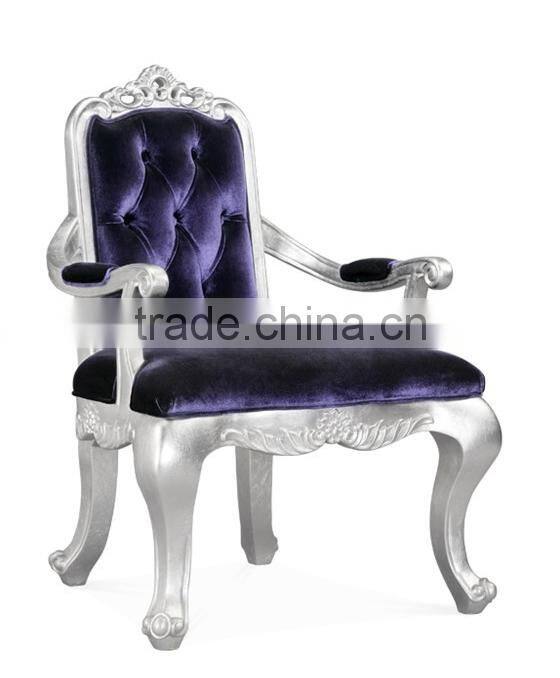 Luxury wooden dining room chair with plum blossom chair back
