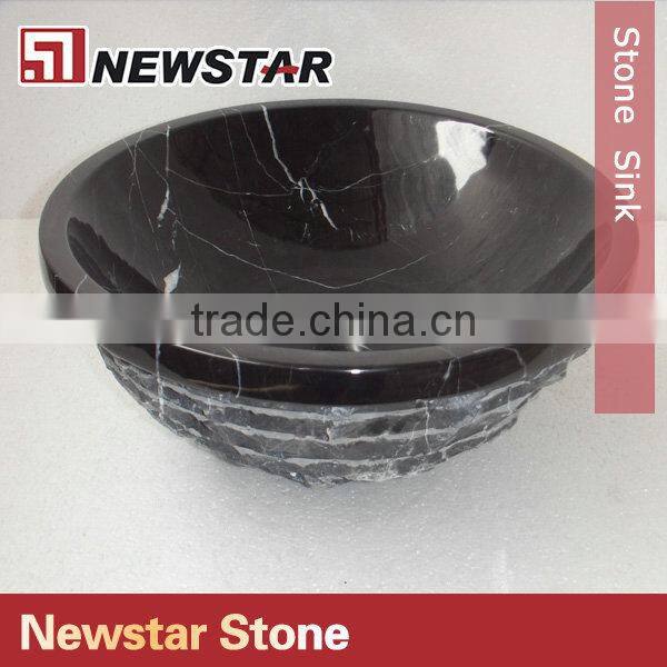 Newstar black amethyst stone sink bowl