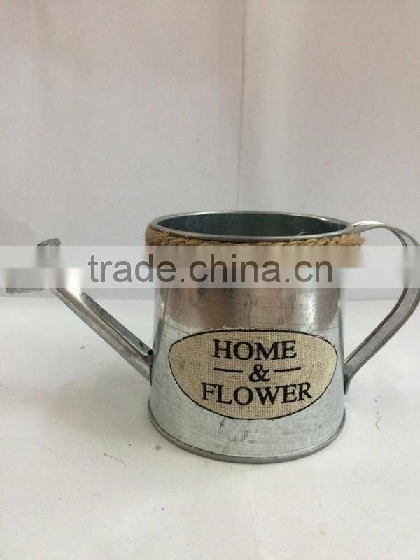 cheap unique promotional galvanized indoor decorative metal custom watering can for sale